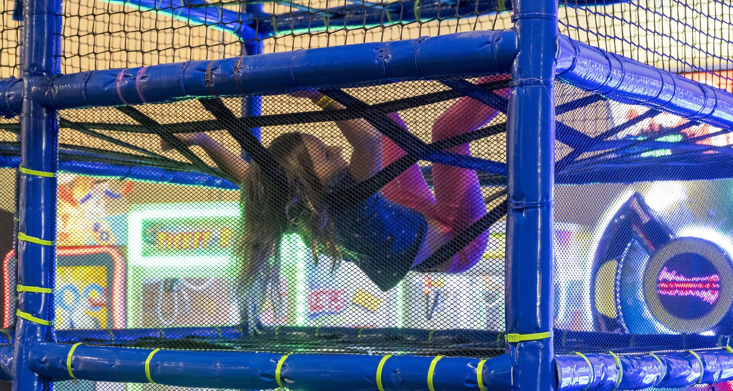 girl playing in playground